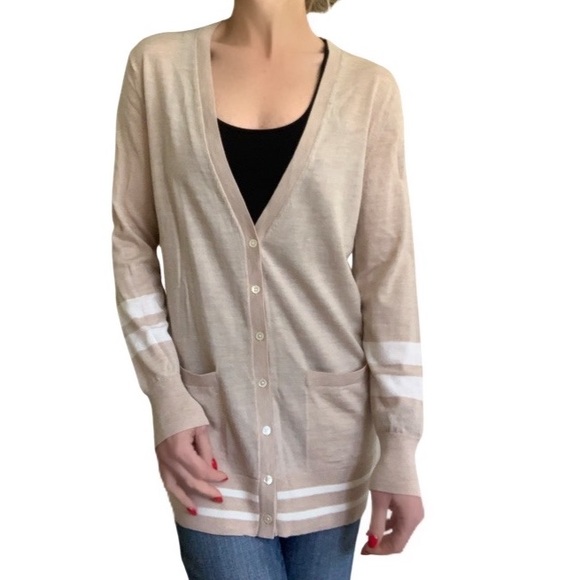 Banana Republic Tops - Banana Republic Merino Wool Sweater Cardigan Preppy Long Button Down Small